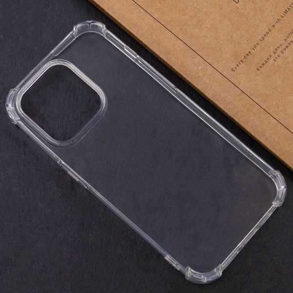 TPU чохол GETMAN Ease logo посилені кути для Apple iPhone 16 Pro (6.3") Безбарвний (прозорий) 317530 фото