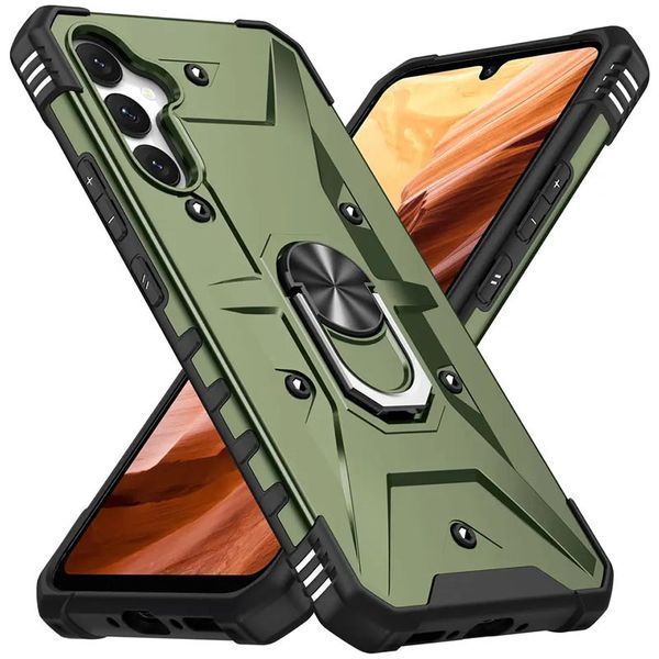 Ударостійкий чохол Pathfinder Ring для Samsung Galaxy A14 4G/5G Зелений / Army Green 270628 фото