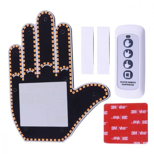 LED Hand на заднє скло автомобіля (without batteries) Black 289193 фото
