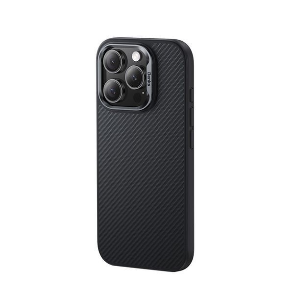Чохол-накладка iPhone 16 Pro Benks Armor Pro Kevlar Case (600D) (6948005904999) MagSafe Black 321522 фото