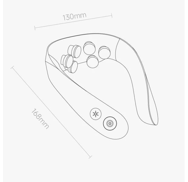 Масажер для шиї Xiaomi Momoda Rotai 6D Neck Massager (SX330) 331073 фото