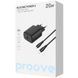 Зарядний Пристрій Proove Silicone Power 2 20W (Type-C) + Cable Type-C to Lightning (1m) (WCSP22010001) black 380658 фото 2