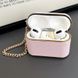 Шкіряний футляр Suitcase для навушників AirPods 3 Pink 345105 фото 3