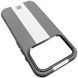 Шкіряний чохол Rally with MagSafe для Apple iPhone 17 Pro Max (6.9") Grey / White 399324 фото 2