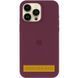 Чохол Silicone Case (AA) Logo with MagSafe для Apple iPhone 17 Pro (6.3") Бордовий / Plum 393021 фото 2
