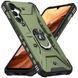 Ударостійкий чохол Pathfinder Ring для Samsung Galaxy A14 4G/5G Зелений / Army Green 270628 фото 2