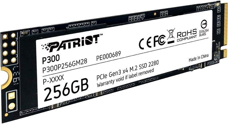 Твердотільний запам&rsquo;ятовувальний пристрій накопичувач SSD M.2 2280 256GB P300 P300P256GM28 PATRIOT 293564 фото