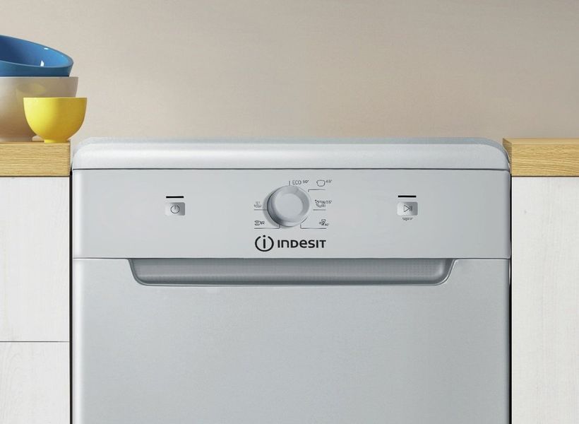 Посудомийна машина Indesit, 10компл., A+, 45см, сріблястий (DSCFE1B10SRU) 375863 фото