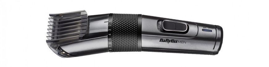 Машинка для стриження Babyliss, мережа+акум., вібраційний мотор, насадок-1, тример, кейс, титан.напил., чорний (E978E) 367490 фото