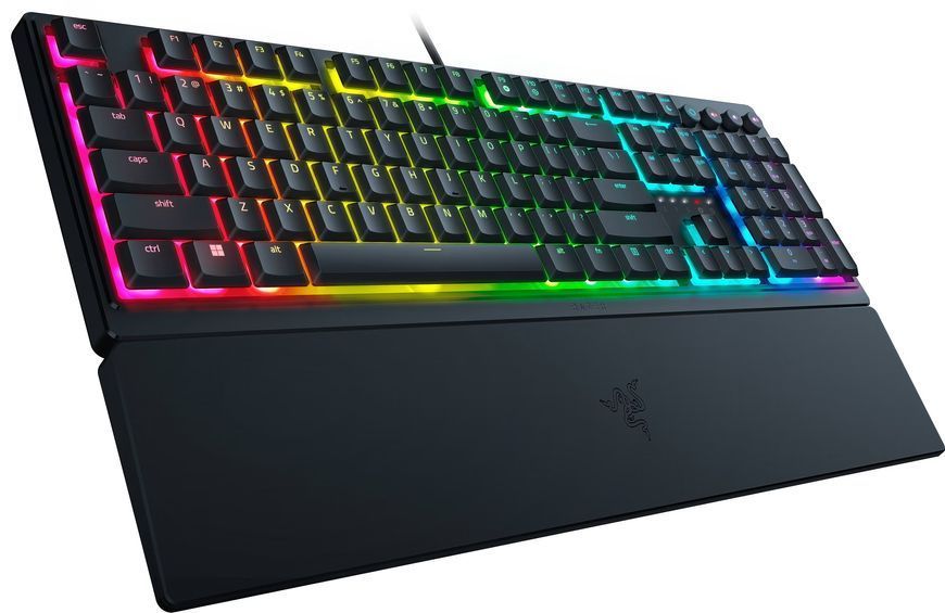 Клавіатура механічна Razer Ornata V3 104key, Mecha-Membrane Switch, USB-A, EN/UK, RGB, чорний (RZ03-04462100-R371) 375700 фото