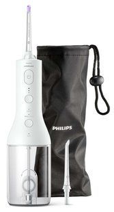 Іригатор Philips портативний Sonicare Cordless Power Flosser 3000, чаша 250 мл, чохол, 2 насадки , білий (HX3826/31) 371235 фото