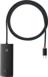 USB-хаб Baseus Lite Series 4-Port Type-C HUB Adapter (Type-C To USB 3.0*4 ) 1m (WKQX030401) Black 260597 фото