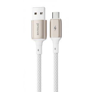 Кабель Proove Dense Metal Micro USB 2.4A (1m) (CCDM20001302) White 287030 фото