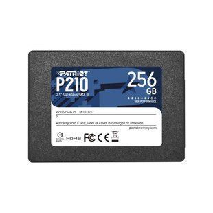 Твердотільний запам&rsquo;ятовувальний пристрій накопичувач (SSD) SATA2.5" 256GB P210 P210S256G25 PATRIOT 293565 фото