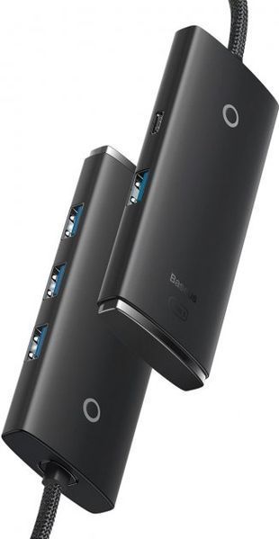 USB-хаб Baseus Lite Series 4-Port Type-C HUB Adapter (Type-C To USB 3.0*4 ) 1m (WKQX030401) Black 260597 фото