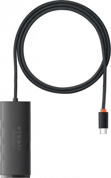 USB-хаб Baseus Lite Series 4-Port Type-C HUB Adapter (Type-C To USB 3.0*4 ) 1m (WKQX030401) Black 260597 фото