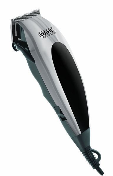 Машинка для стрижки WAHL HomePro, від мережі, вібраційний мотор, насадок-8, кейс,ножиці, гребінець в компл, сталь, чорно-сріблястий (09243-2216) 362304 фото