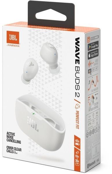 Навушники JBL Wave Buds 2 (JBLWBUDS2WHT) White 327830 фото
