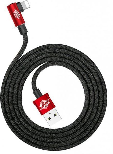 Кабель Baseus MVP Elbow Type USB кабель USB For IP 1.5A 2m (CALMVP-A09) Red 260053 фото