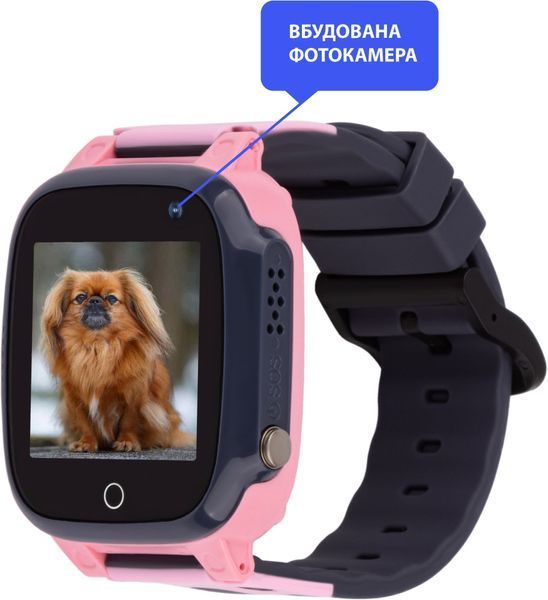 Дитячий смарт-годинник AmiGo GO008 MILKY GPS WIFI Pink 224670 фото