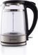 Електрочайник Gorenje 1.7л, 2,200 Вт, strix контроль, скло, чорний (K17GDW) 372074 фото 1