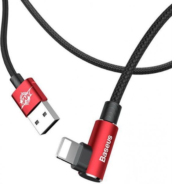 Кабель Baseus MVP Elbow Type USB кабель USB For IP 1.5A 2m (CALMVP-A09) Red 260053 фото