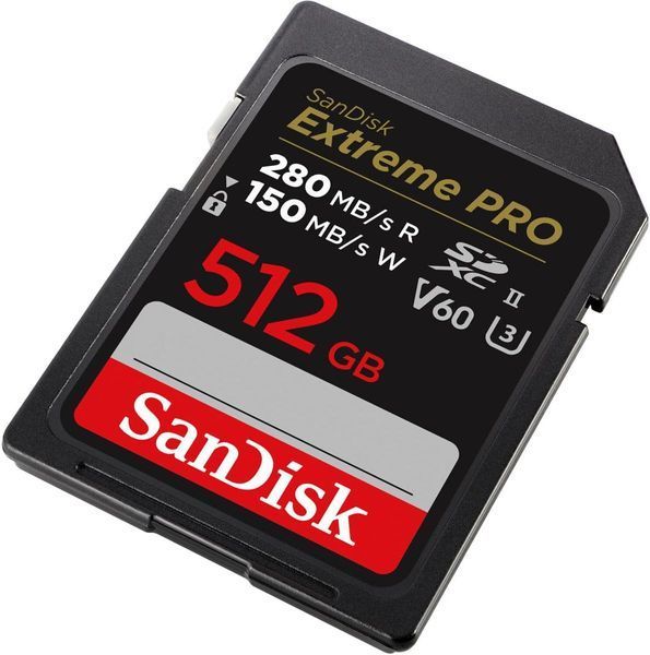 Карта пам'яті SanDisk SD 512GB C10 UHS-II U3 R280/W150MB/s Extreme Pro V60 (SDSDXEP-512G-GN4IN) 374624 фото