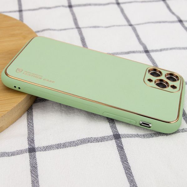 Шкіряний чохол Xshield для Apple iPhone 12 Pro Max (6.7") Зелений / Pistachio 204210 фото