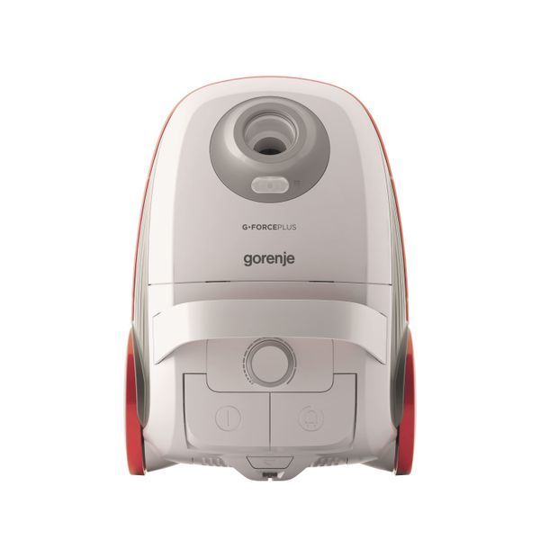 Пилосос Gorenje мішковий, 700Вт, 3л, HEPA, щітка Xpand Zone, телескоп, червоний (VCEA21GPLW) 374908 фото