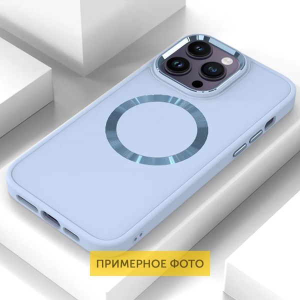 TPU чохол Bonbon Metal Style with MagSafe для Apple iPhone 16 Pro (6.3") Блакитний / Mist Blue 322914 фото