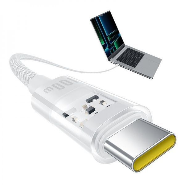 Кабель Baseus Gem Fast-Charging Type-C To Type-C 100W 2m (P10373000111-01) Black 329150 фото
