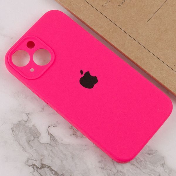 Чохол Silicone Case Full Camera Protective (AA) для Apple iPhone 15 Plus (6.7") Рожевий / Barbie pink / PVH 307999 фото
