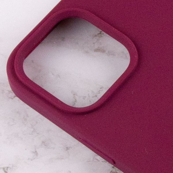 Чохол Silicone Case Full Protective (AA) для Apple iPhone 16 Pro (6.3") Бордовий / Maroon 319405 фото