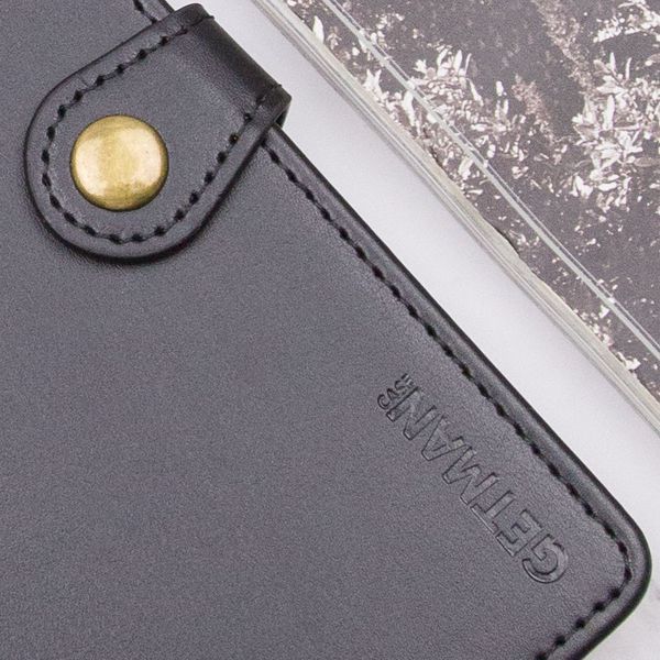 Шкіряний чохол-книжка GETMAN Gallant (PU) для Motorola Moto G15 4G Чорний 378122 фото