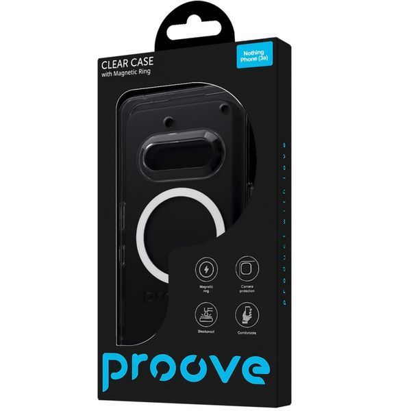 Чохол Proove Clear Case with Magnetic Ring Nothing Phone (3a) transparent 389866 фото