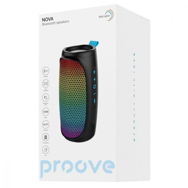 Портативна Акустика Proove Nova 10W (APP) (PDNW10001AP01) black 395052 фото