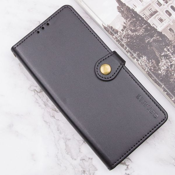 Шкіряний чохол-книжка GETMAN Gallant (PU) для Motorola Moto G15 4G Чорний 378122 фото