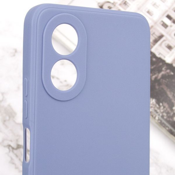 Силіконовий чохол Candy Full Camera для Oppo A38 / A18 Блакитний / Mist blue 286341 фото