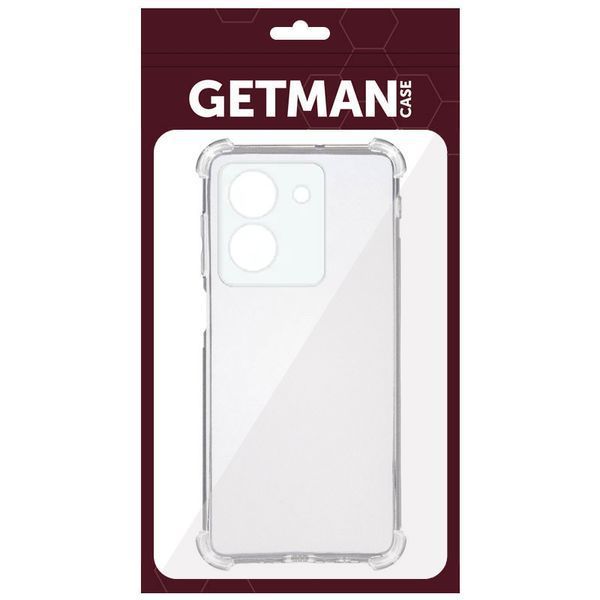 TPU чохол GETMAN Ease logo посилені кути Full Camera для Vivo Y36 Безбарвний (прозорий) 295217 фото