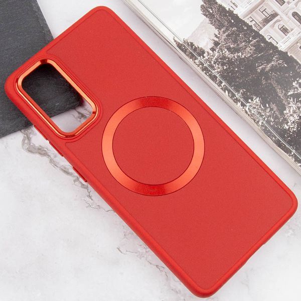 TPU чохол Bonbon Metal Style with MagSafe для Samsung Galaxy S23 FE Червоний / Red 283183 фото