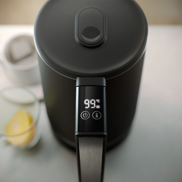 Електрочайник Philips Series 7000, Strix, з подвійними стінками, 6 темп.реж, чорний (HD9396/90) 370441 фото