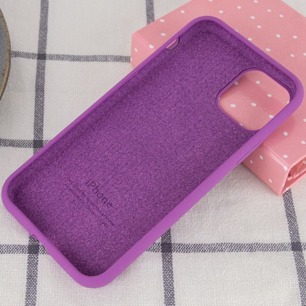 Чохол Silicone Case Full Protective (AA) для Apple iPhone 11 (6.1") Фіолетовий / Grape 209105 фото