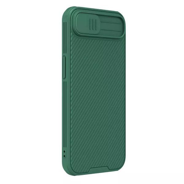 Карбонова накладка Nillkin CamShield Pro для Apple iPhone 16e (6.1") Deep Green 361260 фото