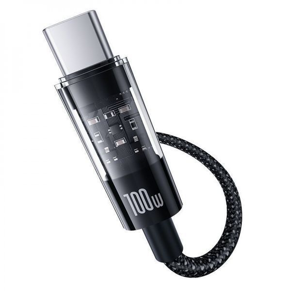 Кабель Baseus Gem Fast-Charging Type-C To Type-C 100W 2m (P10373000111-01) Black 329150 фото