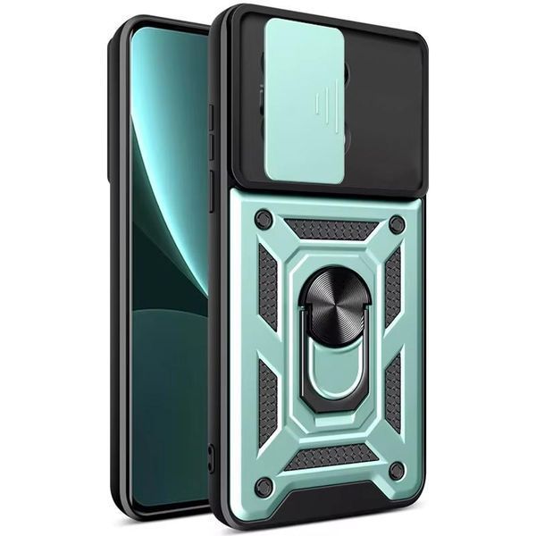 Чохол Ummi Camshield Serge Ring для Xiaomi Redmi Note 13 Pro 4G / 14s / Poco M6 Pro 4G Зелений 396384 фото