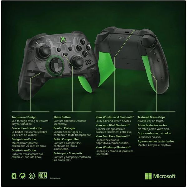 Геймпад Microsoft Xbox Series X | S Wireless Controller 20th Anniversary Special Edition (QAU-00045) 354779 фото