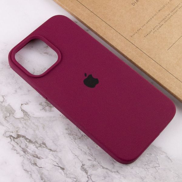 Чохол Silicone Case Full Protective (AA) для Apple iPhone 16 Pro (6.3") Бордовий / Maroon 319405 фото