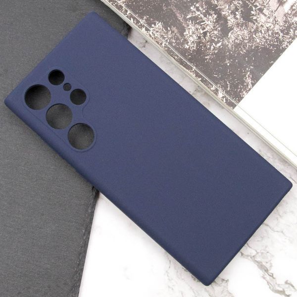Чохол Silicone Cover Lakshmi Full Camera (AAA) для Samsung Galaxy S24 Ultra Темно-синій / Midnight blue 286923 фото
