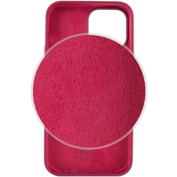 Чохол Silicone Case Full Protective (AA) для Apple iPhone 16 Pro (6.3") Бордовий / Maroon 319405 фото