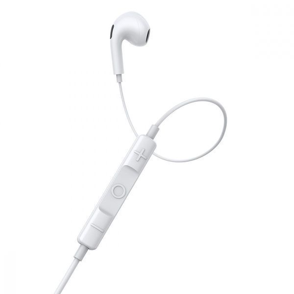 Навушники Baseus Encok 3.5mm Lateral In-ear Wired Earphone H17 White NGCR020002 268176 фото